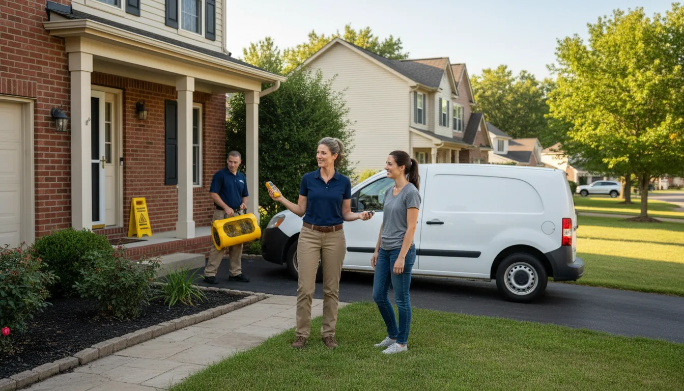 Residential water damage restoration in Yeagertown, PA